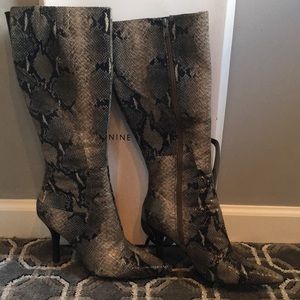 Nine West Snake Print Boots